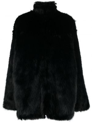 Manteau de fourrure Balenciaga noir