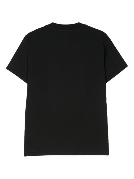 T-shirt en coton avec applique Autry noir