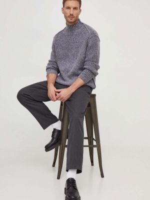 Vlněný svetr Calvin Klein šedý
