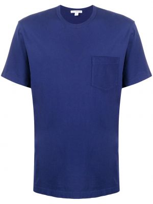 Marškinėliai su kišenėmis James Perse mėlyna