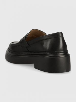 Pantofi loafer din piele cu platformă Garment Project negru
