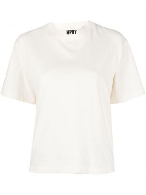 Памучна тениска с принт Heron Preston бяло