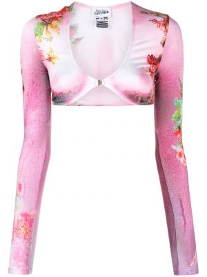 Body cu imagine Jean Paul Gaultier roz