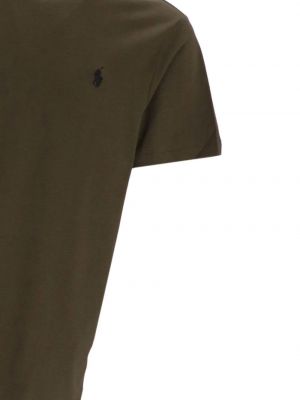 Siuvinėtas polo marškinėliai apvaliu kaklu Polo Ralph Lauren žalia