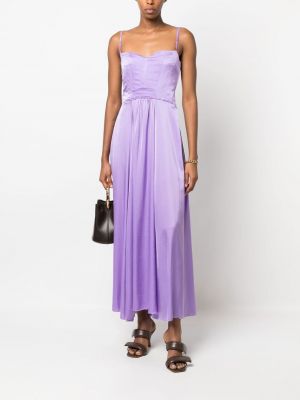 Šilkinis vakarinė suknelė Forte_forte violetinė