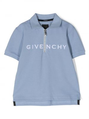 Kort tröja med dragkedja för tjejer Givenchy Kids blå