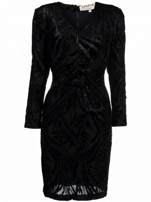 Rochie cu croială ajustată cu model floral A.n.g.e.l.o. Vintage Cult negru