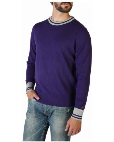 Sweter Tommy Hilfiger, fioletowy