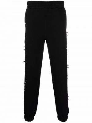 Pantalones rectos con apliques Givenchy negro