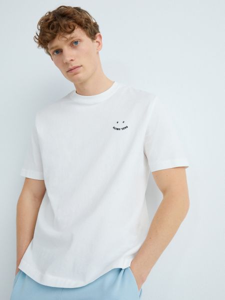 Camiseta con estampado manga corta Paul Smith blanco