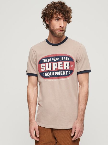 Camiseta Superdry marrón