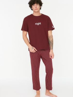 Pletena pidžama s printom Trendyol
