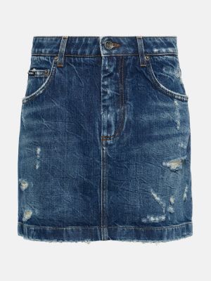 Apgrūtināti džinsa svārki Dolce&gabbana zils