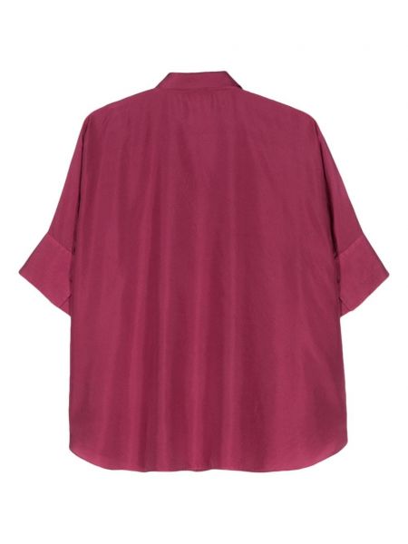 Hedvábná košile Antonelli růžová