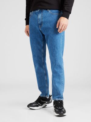 Džínsy s rovným strihom Calvin Klein Jeans modrá