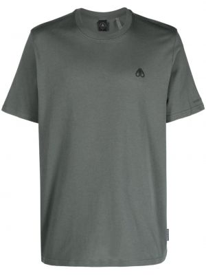 Kokvilnas t-krekls Moose Knuckles zaļš