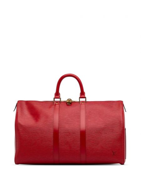 Ceļojumu soma Louis Vuitton Pre-owned sarkans