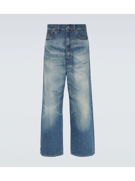 Jeans en coton Junya Watanabe bleu