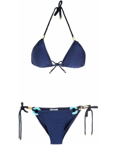 Bikini con cuentas Amir Slama azul