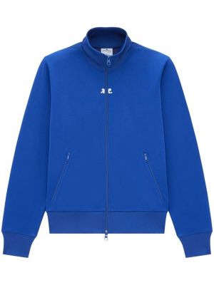 Bomber jakna s patentnim zatvaračem Courreges plava