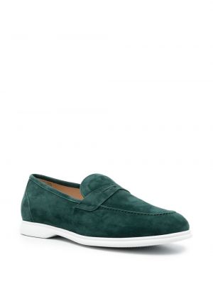 Seemisnahksed loafer-kingad Kiton roheline