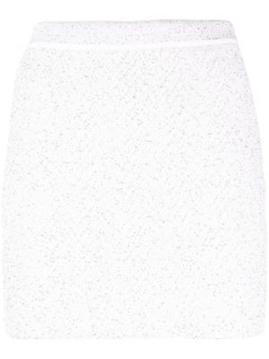 Mini suknja sa šljokicama Missoni bijela