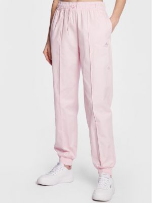 Relaxed спортни панталони с кристали Adidas розово