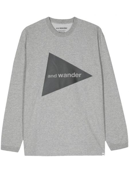 T-shirt And Wander grå