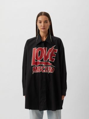 Рубашка Love Moschino черная