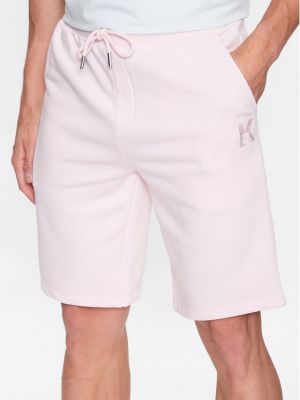 Pantaloni scurți de sport Karl Lagerfeld roz