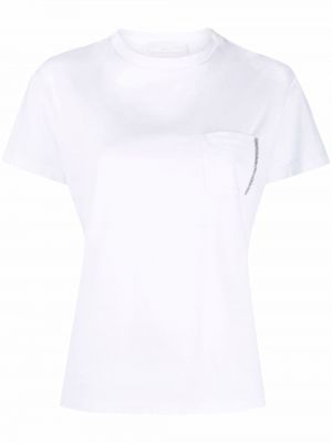 T-shirt à imprimé Fabiana Filippi blanc