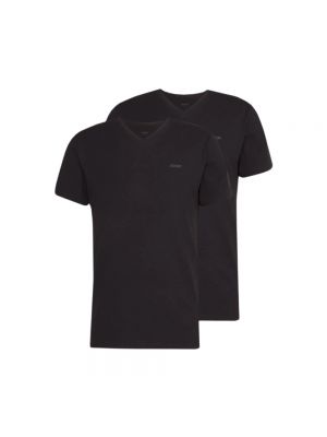 Einfarbige t-shirt mit v-ausschnitt Joop! schwarz