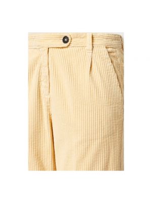 Pantalones rectos de pana Massimo Alba beige