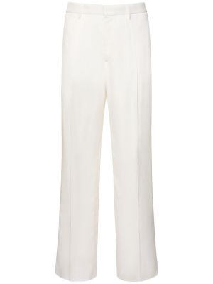 Spodnie z wiskozy Lardini białe
