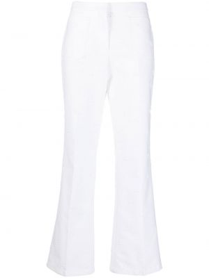 Relaxed панталон Giambattista Valli бяло
