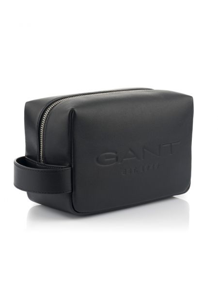 Bőr kozmetikai táska Gant fekete