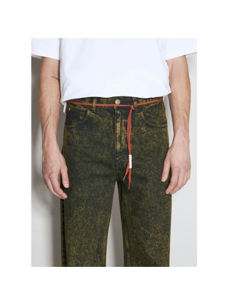 Pantalones anchos de encaje Marni verde