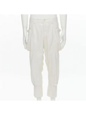 Pantalones Issey Miyake Pre-owned blanco