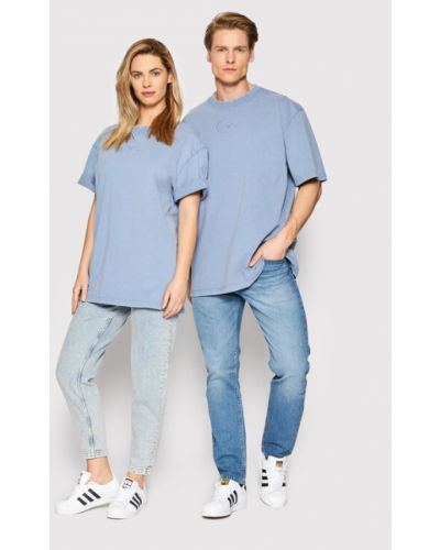 Karl Kani Póló Unisex Smal Signature 6033304 Kék Relaxed Fit