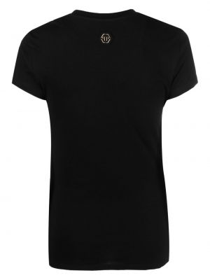 Tričko s potiskem Philipp Plein černé