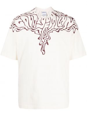 Bavlněné tričko s potiskem Marcelo Burlon County Of Milan bílé