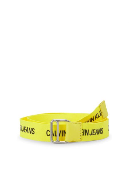 Pasek z paskiem Calvin Klein, żółty