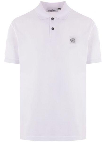 Polo yaka tişört Stone Island beyaz