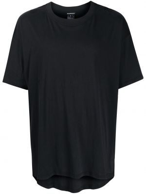Ασύμμετρη μπλούζα σε φαρδιά γραμμή Ann Demeulemeester μαύρο