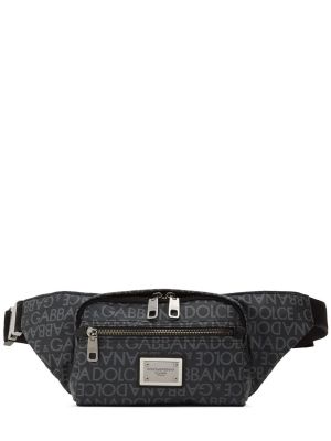 Žakárový pásek Dolce & Gabbana černý