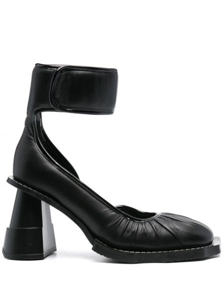 Полуотворени обувки с ток Henrik Vibskov черно