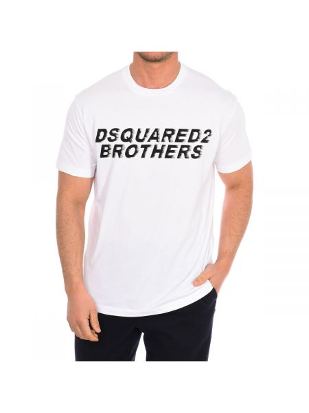 Koszulka z krótkim rękawem Dsquared biała