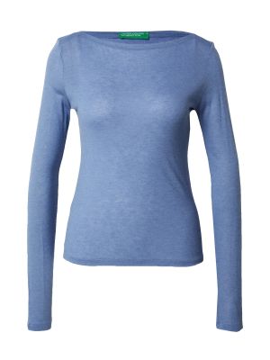 Tričko s dlhými rukávmi United Colors Of Benetton modrá