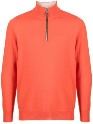 Trøje lynlås kort sweater N.peal orange