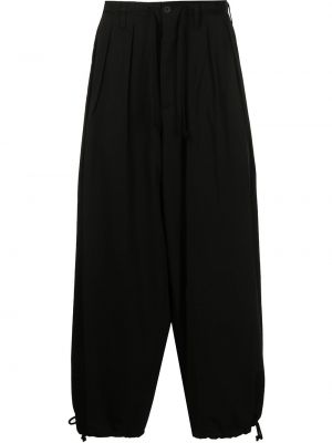 Pantalones de punto Yohji Yamamoto negro